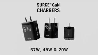 SURGE™ GaN Chargers| Charge multiple devices at once