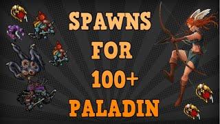 Tibia [Where to hunt RP] - SPAWNS FOR PALADINS 100lvl+