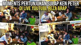 MOMENTS PERTUNJUKAN SULAP KEN PETER DI LIVE REZA ARAP