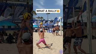 AWESOME BEACH VOLLEYBALL RALLY️ #volleyball #beachvolleyball