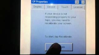 Calibrating SIEMENS KTP600 PN  touch screen