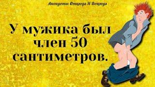 Анекдоты смешные до слёз! У мужика был член 50 сантиметров