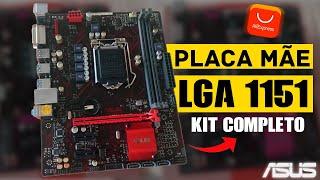 PLACA MÃE DO ALIEXPRESS LGA 1151, COMPLETA E BARATA(UNBOXING)