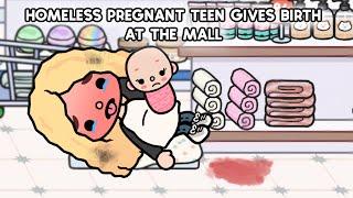 Homeless Pregnant Teen Gives Birth at the Mall?!  | Toca Boca Life Story