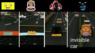 Noob vs Pro vs Hackr vs God In Dr Driving Game! Invisible Car And All Cars