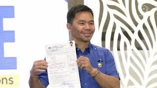 Manny Pacquiao files candidacy for senator