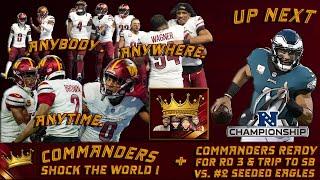  Commanders Kings LIVE!  | Commanders NFCCG Bound, 1st Since 91' + Eagles Stand In Way of SB