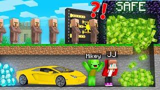 Mikey and JJ SECRET Ways To Steal MONEY From Villagers in Minecraft ! - Maizen