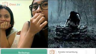 Ketika bocil prank hantu SADAKO di OmeTV #reaction #prank #ometv #prankometv #bocilometv #sadako