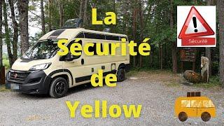 Sécurité de Yellow mon fourgon aménagé