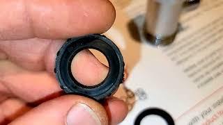 Brondell gasket is too small to seal water