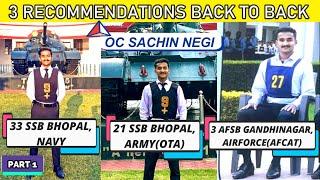 3 RECOMMENDATIONS BACK TO BACK FOR AIRFORCE , ARMY AND NAVY RESPECTIVELY!!!#cds #nda #afsb