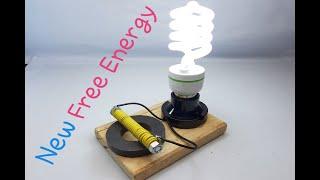 New 100% Free Energy Generator Self Running by Magnet With Light Bulb 220V For Home