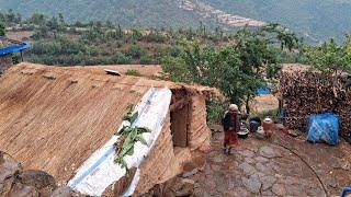 Most Peaceful and Relaxing Nepali Mountain Village | Daily Activities Of Rain Day | TheVillageNepal