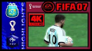 Argentina vs France  FIFA 07 Qatar World Cup 2022 Patch  Subscribe to get this Patch for Free!