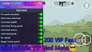 Mini Militia VIP Mod Menu Version 4.2.8 | Mini Militia VIP Mod Menu Version 4.2.8 200 Features