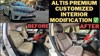 Old COROLLA ALTIS Modified with Customised LUXURY Coffee Interior  Full RESTORATION| CAR MAN INDIA