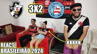 REAÇÕES FLAMENGUISTAS VASCO 3X2 BAHIA BRASILEIRÃO 2024