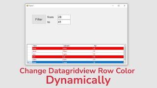 How to Change GridView Row Color Based Condition in C#