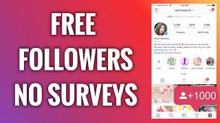 How To Get Free Instagram Followers No Surveys