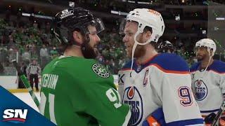 Oilers And Stars Exchange Handshakes After Western Conference Final