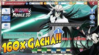 160x GACHA  Ulquiorra Resurrection!! +Review - BLEACH Mobile 3D