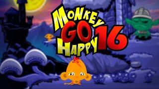 Игра "Счастливая Обезьянка 16" (Monkey GO Happy 16) - прохождение