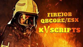 Fivem Realistic Fire Script & Fire Hose QBCORE/ESX UPDATE