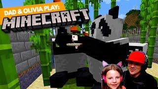 Dad And Olivia Play: Minecraft - More Zoo Animals