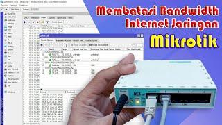 Cara Membatasi Bandwith Internet Di Jaringan Mikrotik || How to manage mikrotik bandwidth