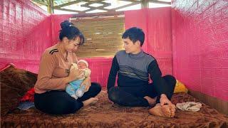 Uncle Chung built a bed for Hoa and baby Kim Chon, and a foam mat covered the floor