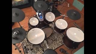 Conversion Drum Kit MAPEX HZB in Edrum with Ecymbals all Homemade with Roland TD30