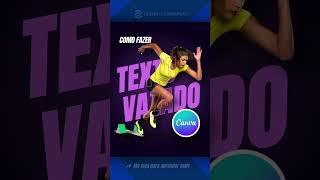 Efeito Texto Vazado no Canva - Tutorial Minuto #Canva 002 #shorts