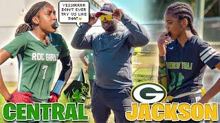 THEY TRIED US..| MIAMI CENTRAL VS MIAMI JACKSON GIRLS FLAG FOOTBALL | MIC’D UP W/ TOMMY SHULER 