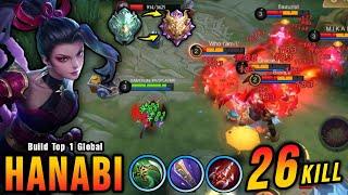 26 Kills!! New OP Build for Hanabi Auto Mythic!! - Build Top 1 Global Hanabi ~ MLBB