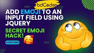 How to Add Emoji to an Input Field Using jQuery | SECRET Emoji Hack! #jqueryui