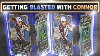 GETTING BLASTED WITH CONNOR!! - 23/24 Upper Deck Extended Series Blasters - Hockey Card Break