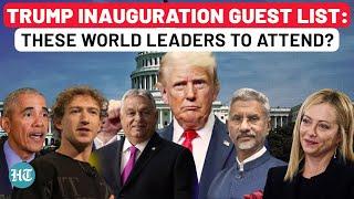 Trump Inauguration: Meloni, Jaishankar, Obama, Zuckerberg Among Top Guests For Jan 20 Event