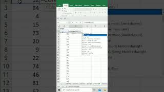 How to convert inch to Centimeter in excel #excelvideo #excel #trick #short #inch #centimeter