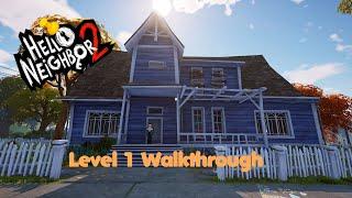 Hello Neighbor 2 Level 1 Police Officer - Walkthrough (New Update)