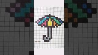  Things to do when you're bored / Umbrella Pixel Art #shorts #pixelart #pixel #artvideo