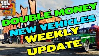 GTA Online Weekly Update with DOUBLE MONEY, NEW Vehicles In GTA Money Fronts DLC