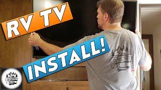 HOW TO INSTALL A RV TV | Unboxing Toshiba FireTV Edition 43 Inch 4k TV for RV