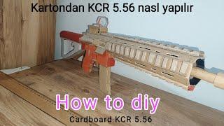 Karton silah yapımı KCR556 - How To Cardboard M416 gun #KCR 556 #cardboard #cardboardgun #hk416