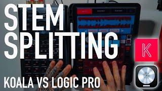 Stem Splitting Koala Sampler VS Logic Pro iPad Comparison Test - NervousCook$