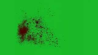 Брызги крови - Хромакей | Chroma key blood splatters 2