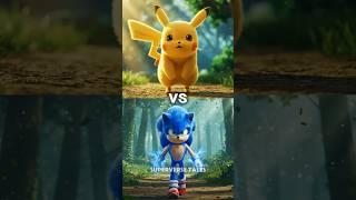 Who's Stronger? Pikachu vs Sonic, Shadow, Knuckles, Amy Rose, Tails #pokemon #pikachu #sonic