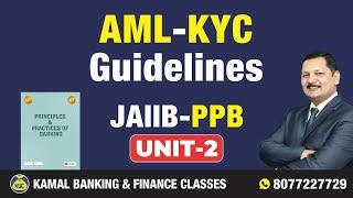 PPB Unit - 2.5 AML - KYC Guidelines by Kamal Sir #2970 || 06 Jan at 07:30 AM