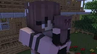 Giantess growth in garden (Minecraft growth animation #27)