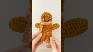 Crochet Gingerbread Man | How to crochet a Gingerbread Man | Amigurumi Christmas Gingerbread Man